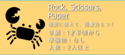 「Rock, Scissors, Paper」の遊び方